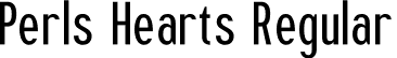 Perls Hearts Regular font | Perls-Hearts.otf