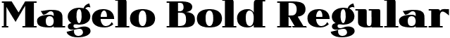 Magelo Bold Regular font | Magelo Bold.ttf