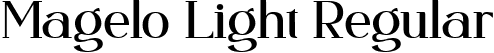 Magelo Light Regular font | Magelo Light.ttf