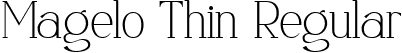 Magelo Thin Regular font | Magelo Thin.ttf