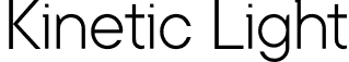 Kinetic Light font | Kinetic-Light.otf