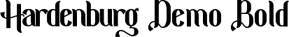 Hardenburg Demo Bold font | HardenburgDemoBold-OVgWo.ttf