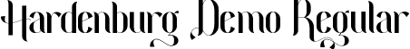 Hardenburg Demo Regular font | HardenburgDemo-3z83y.ttf