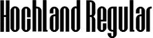 Hochland Regular font | Hochland.otf