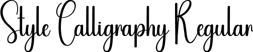 Style Calligraphy Regular font | Style-Calligraphy.otf