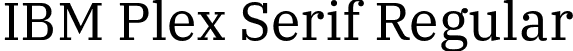 IBM Plex Serif Regular font | IBMPlexSerif-Regular.otf