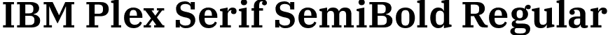 IBM Plex Serif SemiBold Regular font | IBMPlexSerif-SemiBold.otf