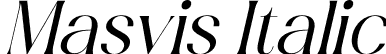 Masvis Italic font | Masvis Italic.otf