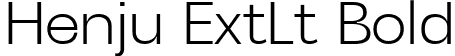 Henju ExtLt Bold font | Henju-ExtraLight.ttf