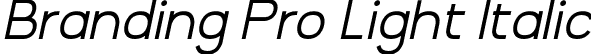 Branding Pro Light Italic font | Branding Pro Light Italic.otf