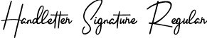 Handletter Signature Regular font | HandletterSignature-vma39.ttf