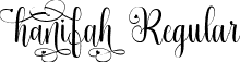 hanifah Regular font | hanifah.ttf