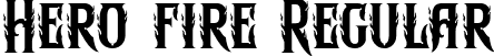 Hero fire Regular font | herofireregular-nr6yy.ttf