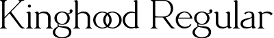 Kinghood Regular font | Kinghood.otf