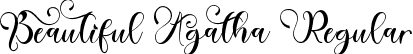 Beautiful Agatha Regular font | Beautiful-Agatha-OTF-Demo-BF6570a0d4d7061.otf