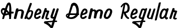 Anbery Demo Regular font | Anbery.otf