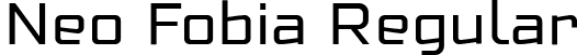 Neo Fobia Regular font | NeoFobia-Regular.ttf