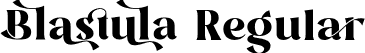 Blastula Regular font | BlastulaRegular-1GR0j.otf