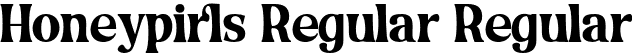 Honeypirls Regular Regular font | Honeypirls Regular.otf