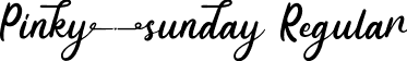 Pinky Sunday Regular font | PinkySundayPersonalUse-DOnjm.ttf