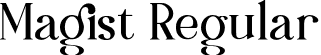 Magist Regular font | Magist-Rp383.otf