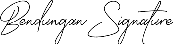 Bendungan Signature font | Bendungan Signature.otf