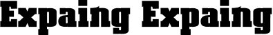 Expaing Expaing font | Expaing-w1d5w.ttf