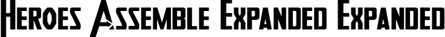 Heroes Assemble Expanded Expanded font | HeroesAssembleExpanded-vzj4.otf