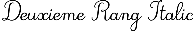 Deuxieme Rang Italic font | Deuxieme_Rang_Italic.otf