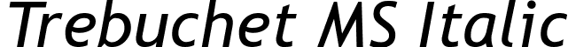 Trebuchet MS Italic font | Trebuchet-MS-Italic.ttf