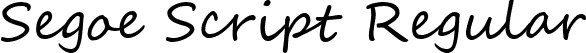 Segoe Script Regular font | segoesc.ttf