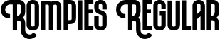 Rompies Regular font | Rompies.otf