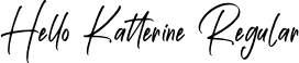 Hello Katterine Regular font | HelloKatterine-w1yjx.otf