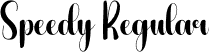 Speedy Regular font | Speedy.otf