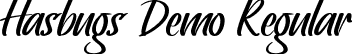 Hasbugs Demo Regular font | HasbugsDemoRegular.ttf