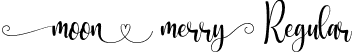 Moon Merry Regular font | Moon-Merry.otf