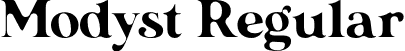 Modyst Regular font | Modyst-FreeVersion.otf