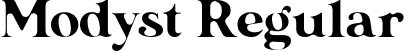 Modyst Regular font | Modyst-FreeVersion.ttf