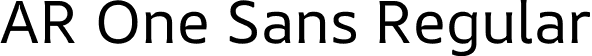 AR One Sans Regular font | aronesans-variablefont-arrrwght.ttf