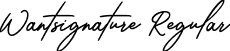 Wantsignature Regular font | Wantsignature-DEMO-BF656c230cb0d5f.ttf