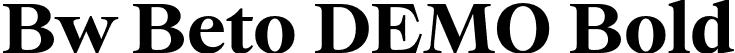 Bw Beto DEMO Bold font | BwBetoDEMO-Bold.otf