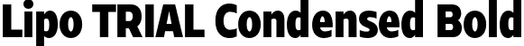 Lipo TRIAL Condensed Bold font | LipoTRIAL-CondensedBold.otf