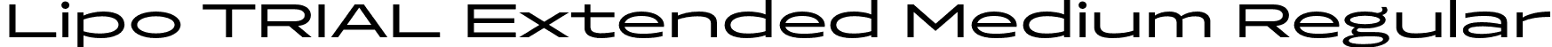 Lipo TRIAL Extended Medium Regular font | LipoTRIAL-ExtendedMedium.otf