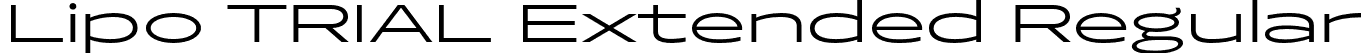 Lipo TRIAL Extended Regular font | LipoTRIAL-ExtendedRegular.otf