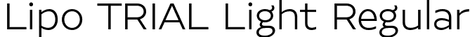 Lipo TRIAL Light Regular font | LipoTRIAL-Light.otf