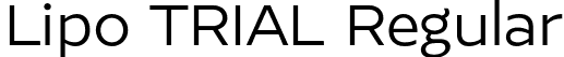 Lipo TRIAL Regular font | LipoTRIAL-Regular.otf