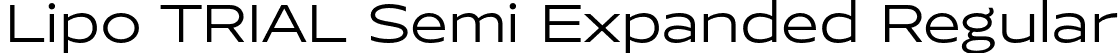 Lipo TRIAL Semi Expanded Regular font | LipoTRIAL-SemiExpandedRegular.otf