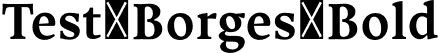 Test_Borges Bold font | Test_Borges-Bold.otf