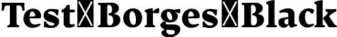 Test_Borges Black font | Test_Borges-Black.otf