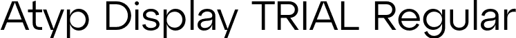Atyp Display TRIAL Regular font | AtypDisplayTRIAL-Regular.otf